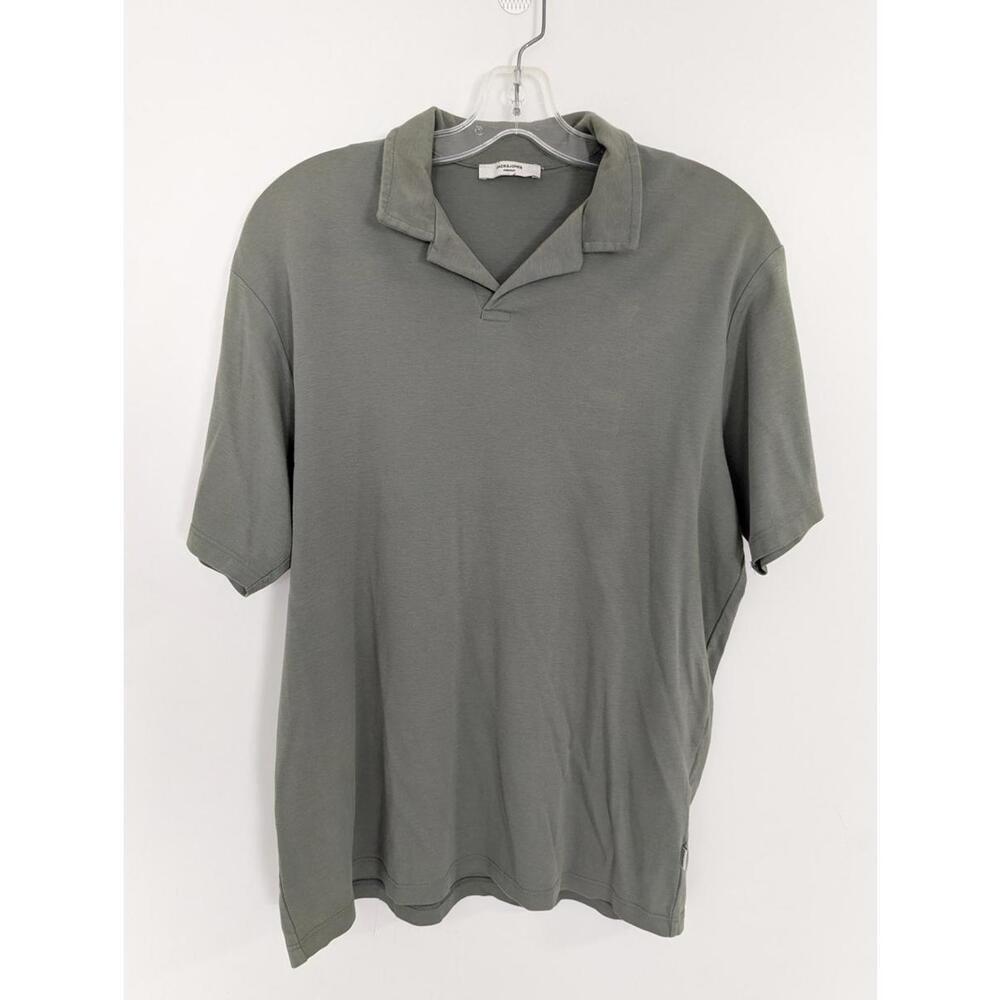 Jack & Jones Premium Men's Polo Shirt Size Medium 100% Cotton Quiet Luxury